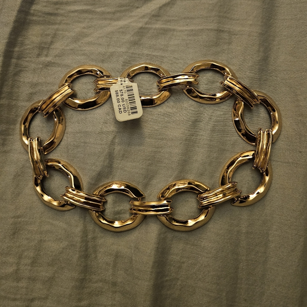 Anthropologie gold chain necklace